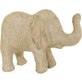 Papper Prydnadsfigurer Decopatch Elephant Natural Brown Prydnadsfigur 8cm