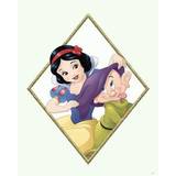 Gröna Tavlor & Posters Barnrum Komar Snow White & Dopey 40x50cm