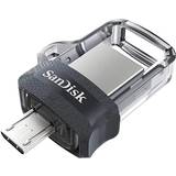 USB Micro-B USB-minnen SanDisk Ultra Dual Drive m3.0 256GB USB 3.0