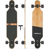 Inkluderat Longboards Apollo Twin Tip DT Fiberglas Longboard Black Bali Power Slide