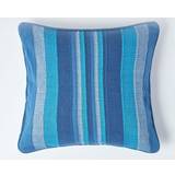 Homescapes Kuddar Homescapes Striped Morocco Cushion Cover Blue (45x45cm)