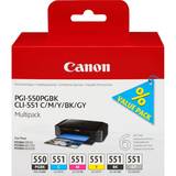Canon Bläckpatroner Canon PGI-550PGBK+CLI-551 C/M/Y/BK/G (Multipack)