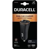 Duracell Laddare Batterier & Laddbart Duracell 27Watt Bilstrømsadapter > I externt lager, forväntat leveransdatum hos dig 27-04-2023