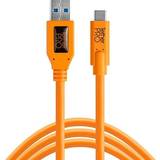 Orange - USB A-USB C - USB-kabel Kablar Tether Tools USB A 3.0 - USB C M-M 4.6m
