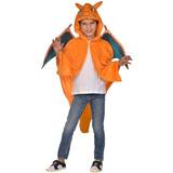 Orange Maskeradkläder Amscan Pokémon Charizard Barn Maskeraddräkt