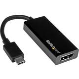 High Speed (4K) - Kabeladaptrar - USB C-HDMI Kablar StarTech USB C - HDMI 30Hz M-F Adapter 0.1m