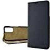 Maxfield Mobiltillbehör Maxfield Tillverkad för Xiaomi Book Case, vikbart fodral i äkta läder, mobiltelefonfodral för Redmi Note 11 Pro & Redmi Note 11 Pro 5G, kortfack och RFID-skydd – svart