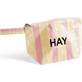 Hay Necessärer & Sminkväskor Hay Small Candy Stripe Washbag - Red/Yellow