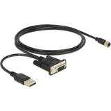 Navilock 62875 kabeladapter M8 RS-232/USB A