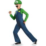 Grön Maskeradkläder Disguise Super Mario Luigi Barn Maskeraddräkt