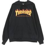 Thrasher Magazine Överdelar Thrasher Magazine Flame Logo Hoodie - Black