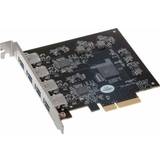 PCIe x4 Kontrollerkort Sonnet USB3-PRO-4P10-E