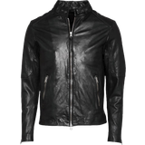 Herr - Skinnjackor AllSaints Cora Leather Jacket - Jet Black