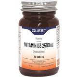 Quest Vitaminer & Mineraler Quest Vitamins Vitamin D3 2500Iu Tabs 60 pcs