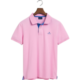 Gant Elastan/Lycra/Spandex T-shirts & Linnen Gant Contrast Collar Piqué Polo Shirt - Bright Pink