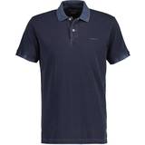 Gant Blåa Överdelar Gant Sunfaded Pique Polo Shirt - Evening Blue