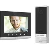 Dörrklocka med kamera Extel Connect 2 Smart video-porttelefon, 7 tums skärm, med kamera, smartphone-app, utan prenumeration, WLAN, 2-trådskontakt, mörkerseende, installation, internt minne