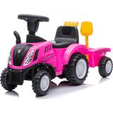 Megaleg Leksaker Megaleg New Holland T7 Gå-Traktor med Trailer och verktyg, Pink
