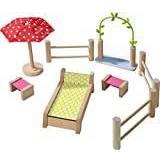 Dockhus möbler Haba 306717 – Little Friends – dockhus möbler trädgård, tillbehör för böjdocka från 3 år