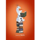 Orange Tavlor & Posters Komar Frozen Olaf Reading 50x70cm
