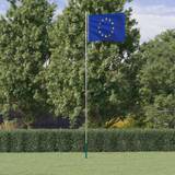 Flaggstänger vidaXL Europas flagga med flaggstång 6,23 m aluminium