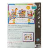 Multifärgade Gåvoset Dimensions/Baby Hugs Counted Cross Stitch Kit 12"X9"-Baby Express Birth Record 14 Count