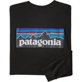 Patagonia T-shirts & Linnen Patagonia Long-Sleeved P-6 Logo Responsibili-T-shirt - Black