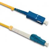 Qoltec Nätverkskablar Qoltec Fiberoptisk kabel LC SC singlemode 0.5m LCSC-805