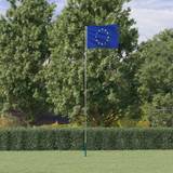 Polyester Flaggstänger vidaXL Europas flagga flaggstång 5,55
