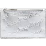 Korthållare silver plånbok plånböcker Balenciaga Logo leather card holder silver One