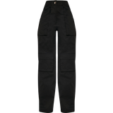 PrettyLittleThing Dam Byxor & Shorts PrettyLittleThing Twill Pocket Detail High Waist Cargo Trousers - Black