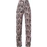 Dam - Zebra Byxor & Shorts PrettyLittleThing Wide Leg Trousers - Black