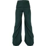 PrettyLittleThing Dam - Kostymbyxor PrettyLittleThing Woven Double Belt Loop Suit Trousers - Dark Green