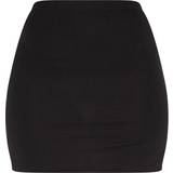 Dam - Korta kjolar - Slits PrettyLittleThing Split Mini Skirt - Black