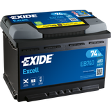 Batterier - Bilbatterier - Fordonsbatterier Batterier & Laddbart Exide Excell EB740