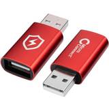 MicroConnect Röda Kablar MicroConnect Safe Charge Data Blocker USB-A