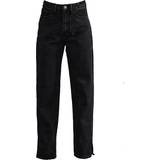 Dam - Slits Jeans PrettyLittleThing Petite Split Hem Jeans - Black