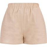 PrettyLittleThing Dam Byxor & Shorts PrettyLittleThing Woven Elastic Waist Floaty Shorts - Stone