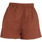 PrettyLittleThing Dam Shorts PrettyLittleThing Woven Elastic Waist Floaty Shorts - Brown