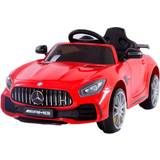 Megaleg Springcyklar Megaleg Mercedes GTR AMG till barn 12V m/2.4G Fjärrkontroll och gummihjul,röd
