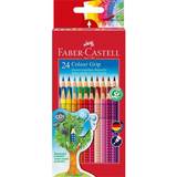 Vattenbaserad Färgpennor Faber-Castell Colour Grip Coloured Pencil 24-pack