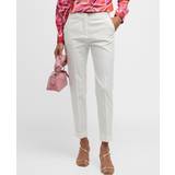 Etro Byxor & Shorts Etro Tailored Jacquard Trousers, Woman, Silver