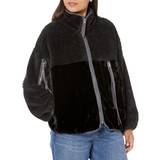 UGG Dam Jackor UGG Marlene II Sherpa Jacket for Women in Black, Medium, Polyester