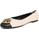 Guld Lågskor Tory Burch Claire Cap Ballet Flats