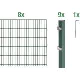 Metallstaket ALBERTS 6/5/6 1600x120cm grön