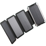 Batterier & Laddbart Vooni Power Bank with Solar Cells 20,000mAh