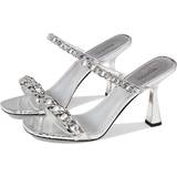 Michael Kors Women's Clara Slip-On Chain Sandals Silver Silver