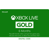 Xbox live gold Microsoft Xbox Live Gold Card 6 Months