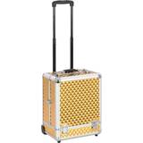 Resväskor i aluminium vidaXL Trolley 35x29x45 Gold