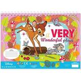 Disney Målarböcker Disney Bambi Coloring Pages with Stencil and Sticker Shee Fjernlager, 5-6 dages levering